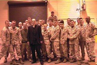 Scott performs for the Marine Corps