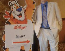 Scott performing for Kellogg