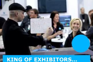 Trade Show Mentalist & Magician performing at a Booth