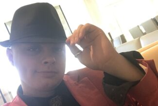 Before a mentalist show in Key West