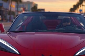 Driving a car blindfolded in Miami