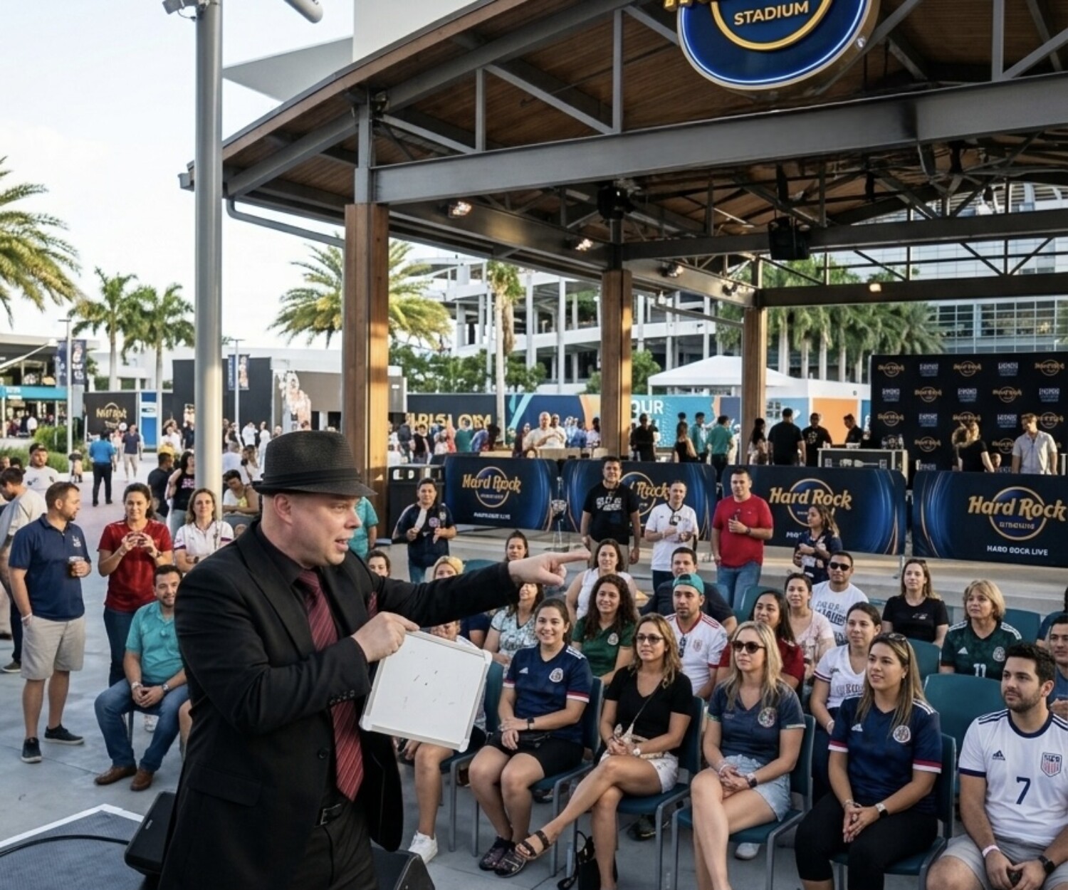 Crowd amazed at the World Cup by mentalist Scott Xavier